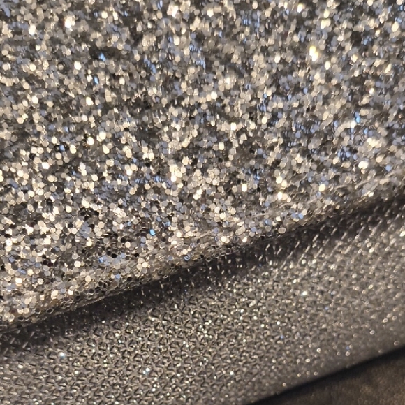 Silver Glitter Clutch Bag - Picture 2 of 11